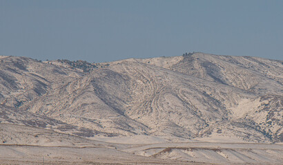 snow covered mountains
