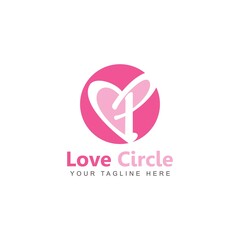 Love Circle Logo Design Inspiration