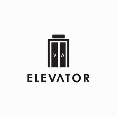 Elevator Logo Vector Simple Templates Modern