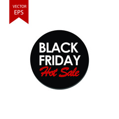 Black Friday on black background EPS Vector Hot Sale, Disount