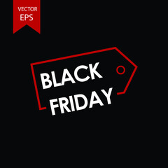 Fototapeta na wymiar Black Friday on black background EPS Vector Hot Sale, Disount