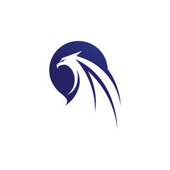 Black wing logo symbol for a professional designer