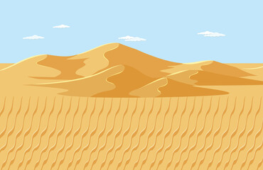 Fototapeta na wymiar Blank desert landscape scene