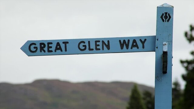 Great Glen Way Signpost, Fort Augustus, Scotland