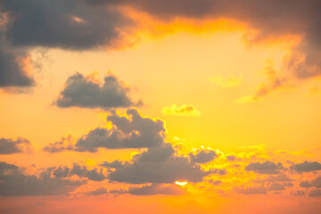 Beautiful clouds at sunrise