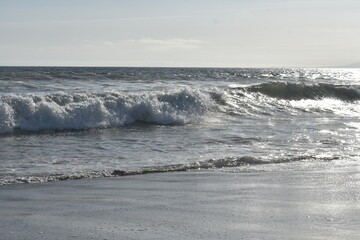 waves on the beach