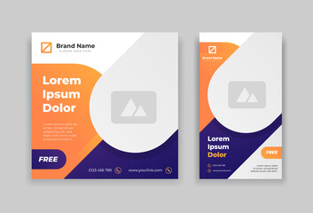 modern instagram post and story design template