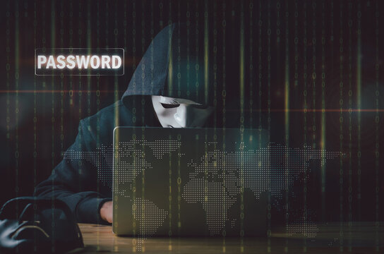 Dangerous Hooded hacker