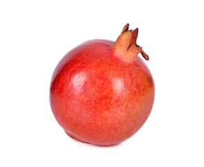 Pomegranate fruit on white background