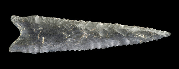 American indian flint arrowhead.