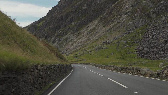Road View of Sowdonia, Wales 