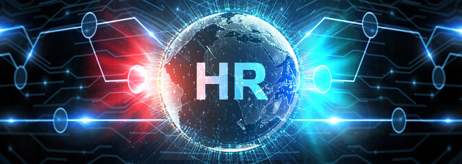 Business, Technology, Internet and network concept. Human Resources HR management concept.