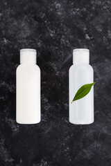 group of lotions and moisturizers with green, natural and cruelty-free beauty