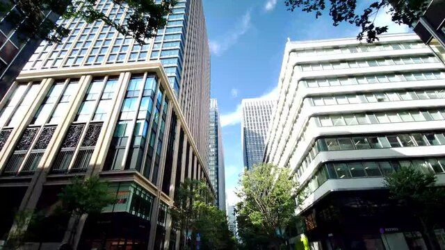 丸の内仲通りの風景（丸の内仲通り 丸の内 千代田区 東京都 日本2020/09 夏）