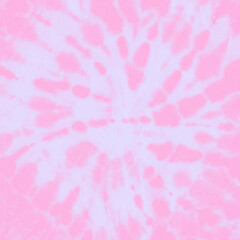 Swirl tie dye wallpaper. Tie-dye background. Hippie spiral tiedye backdrop in pink and violet. 