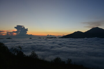 sunrise over the mountains