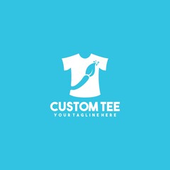 Creative custom tee art logo design