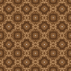 Unique flower motifs with elegant brown color design on Javanese batik.
