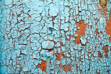 old painted cracked surface