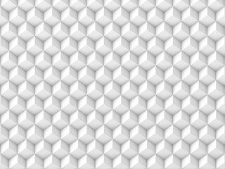 Abstract background of white cubes. 3d render.