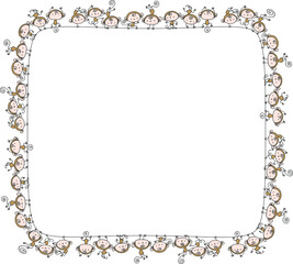 Vector cartoon monkeys background icon