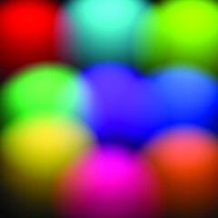 Abstract colorful blurred shapes, eps 10