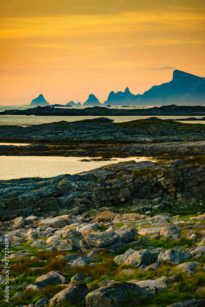 Sticker Seascape on Andoya island Norway