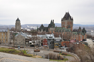 Fototapeta na wymiar Canada old Quebec city view