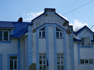 old house with sky