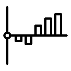 statistical line style icon. suitable for your creative project