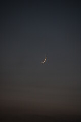 Crescent moon in Angers France