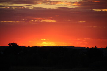 Sunset in Angers - France