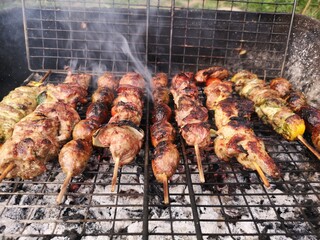 Brochettes au barbecue