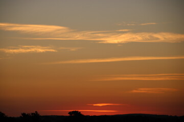 Sunset in Angers - France