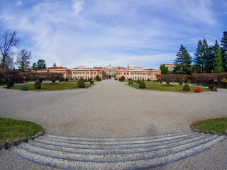 Seat of the town hall and public park in the Palazzo Estense, a nineteenth-century villa in Varese, Italy