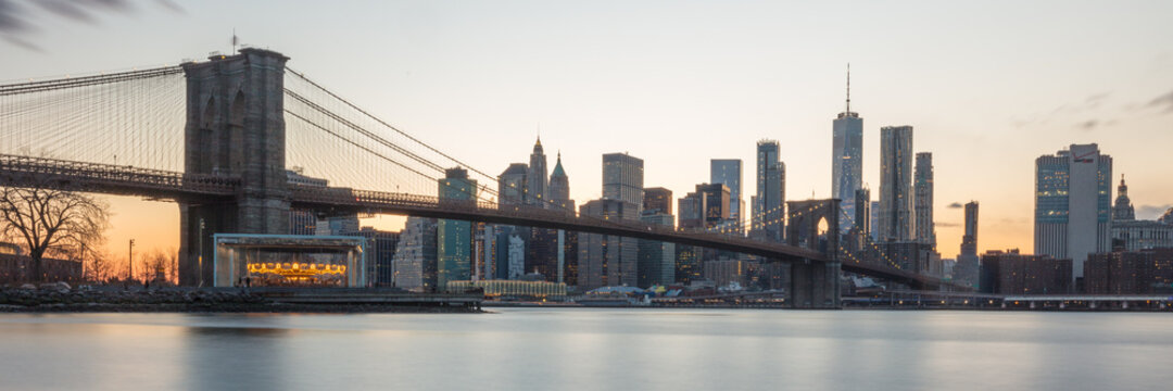 Brooklyn Bridge Panoramic Photo NYC 
