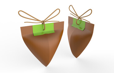 Download Blank Cardboard Hexagon Packaging Box Mock Up Template On Isolated White Background 3d Illustration Wall Mural Designkida