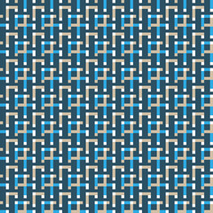 Fototapeta premium Elegant Zig zag seamless vector pattern. Colorful regular geometric texture with tiled squares and rectangles. Great for fashion, interior design, wallpapers and packaging.