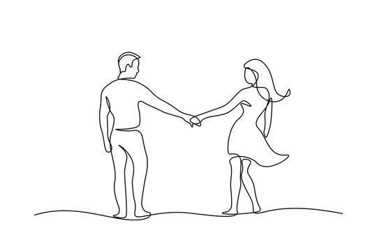 Drawing young loving couple - simple and easy , romantic drawings easy -  thirstymag.com