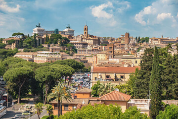 Obraz premium Rome Italy high angle view city skyline