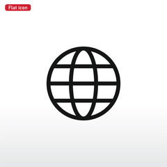 World icon vector . Earth sign