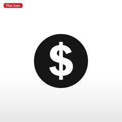Dollar icon vector . money sign