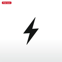 Flash icon vector . lightning sign