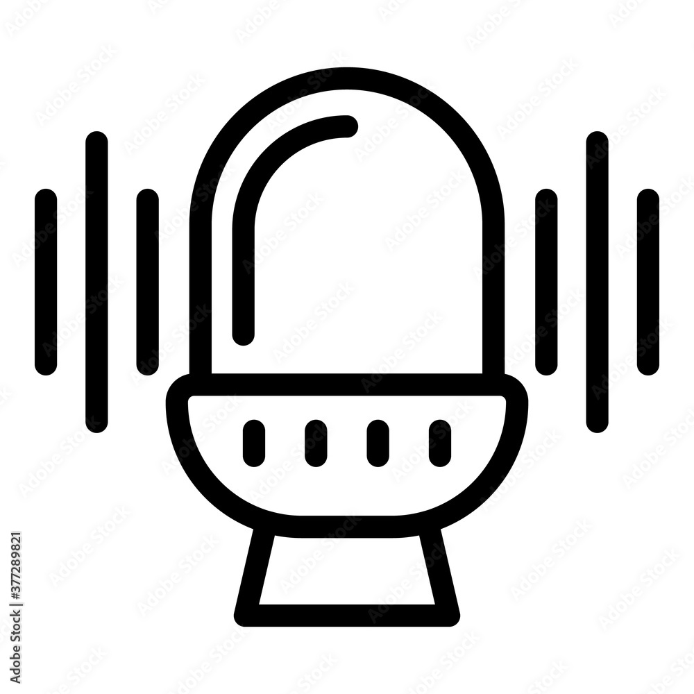 Poster podcast host icon. outline podcast host vector icon for web design isolated on white background