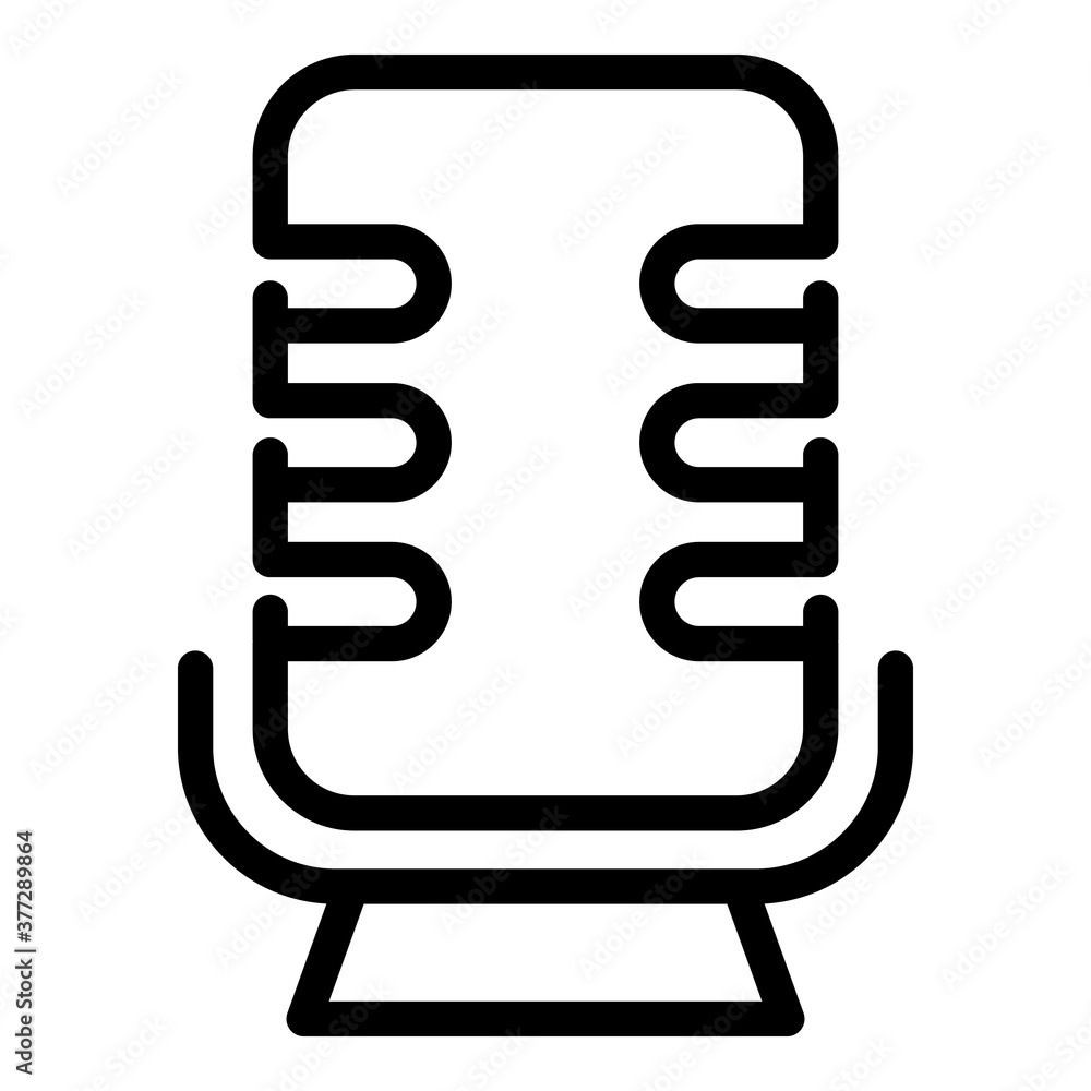 Poster podcast internet icon. outline podcast internet vector icon for web design isolated on white backgro