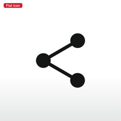 Share icon vector . Media sign