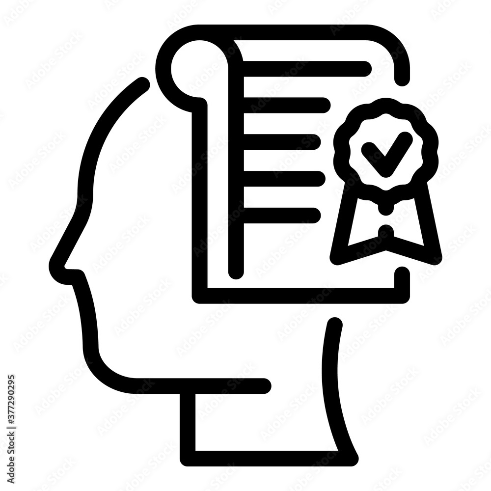 Poster outsource manage plan icon. outline outsource manage plan vector icon for web design isolated on whi