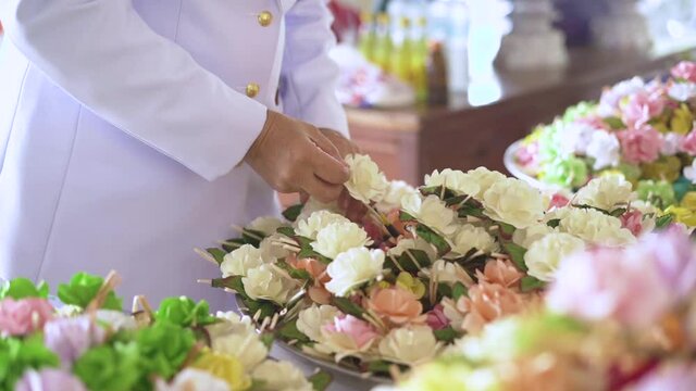 Chan flower, the flower used in the ceremony of the dead according to the beliefs of Thai people
