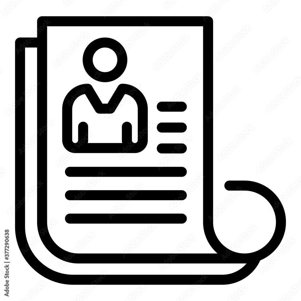 Aufkleber outsource papers icon. outline outsource papers vector icon for web design isolated on white backgro