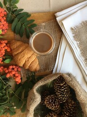 coffee and croissant